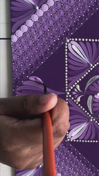 Purple Mandala Art Print Canvas Tote Bag